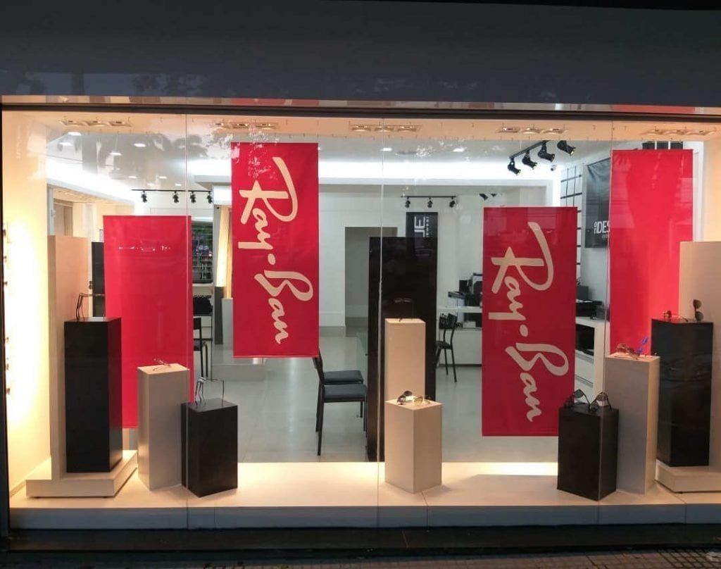 Vitrine em ótica